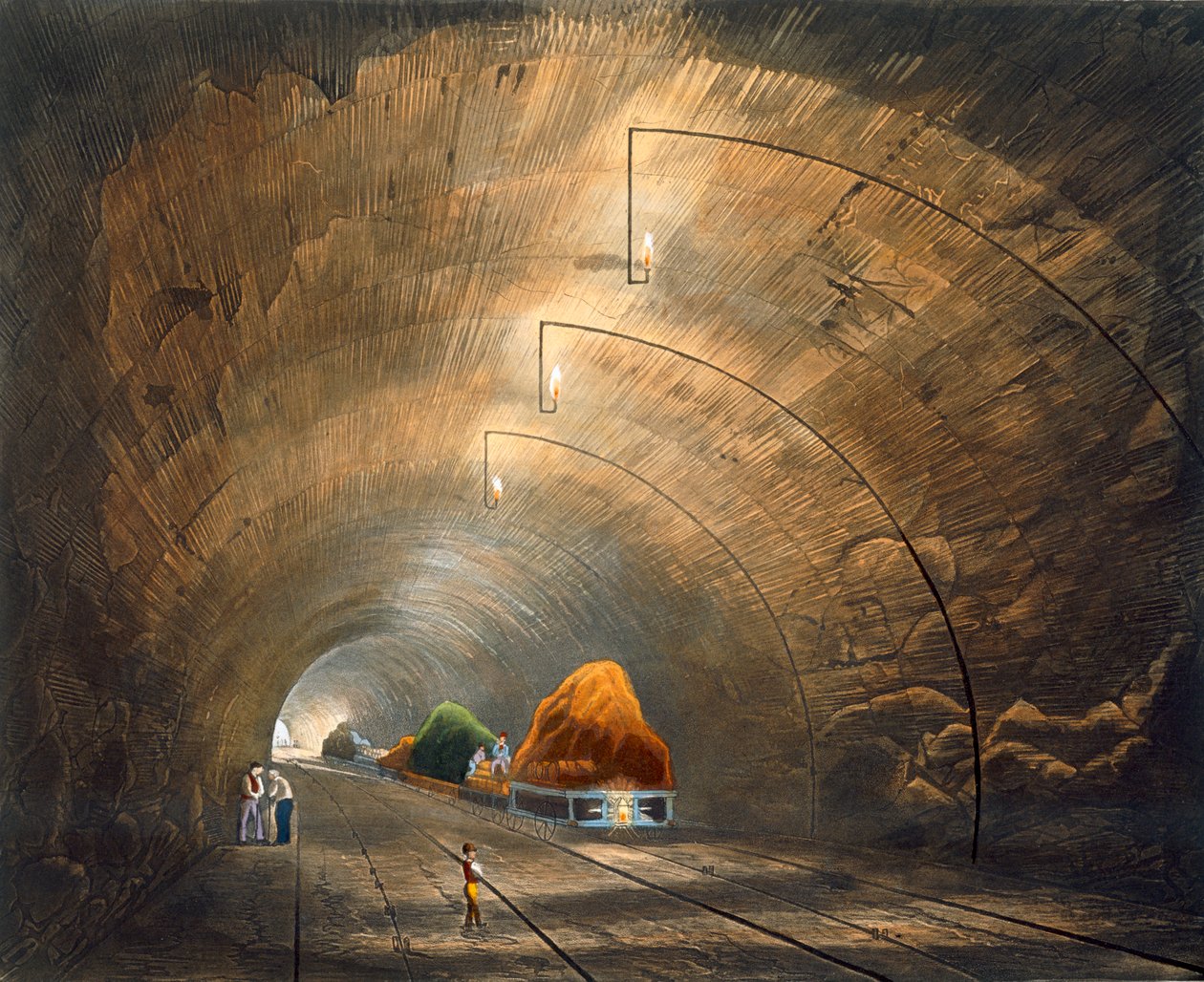 De Tunnel, Liverpool en Manchester Railway door Thomas Talbot Bury
