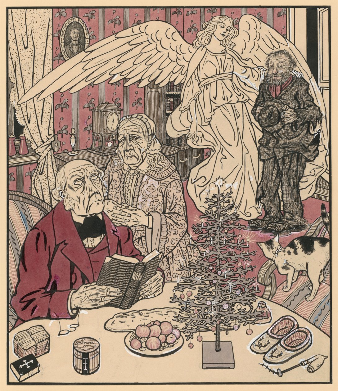 De verloren zoon of De verdorven zoon (Beelden uit het gezinsleven, nr. 4) door Thomas Theodor Heine