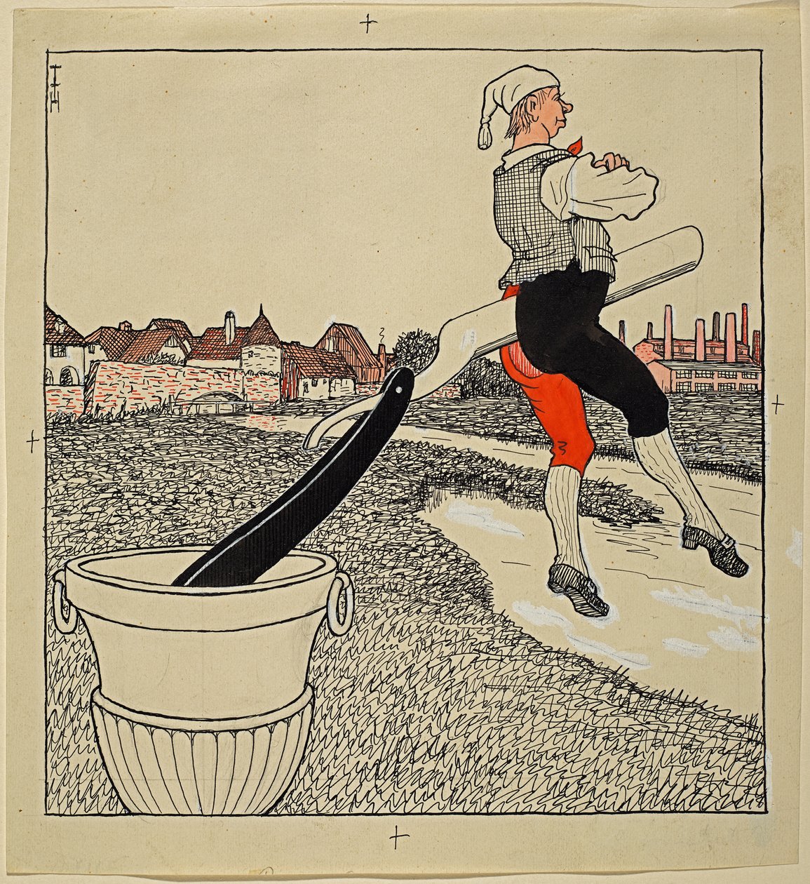 Een nette scheiding, Simplicissimus XXV/9 door Thomas Theodor Heine