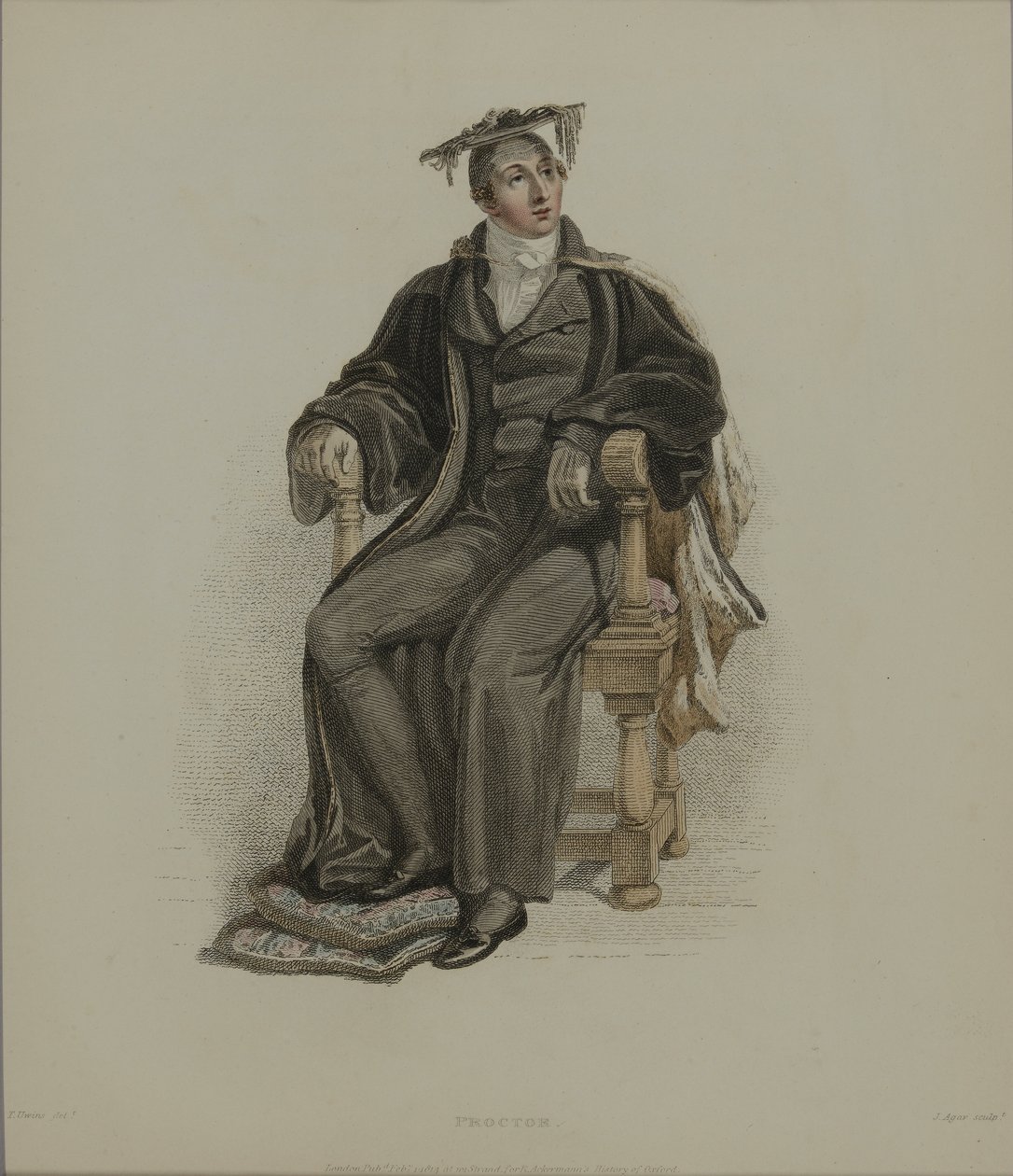 Proctor, gegraveerd door J. Agar, gepubliceerd in R. Ackermann
