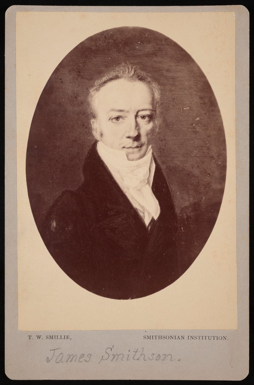 Portret van James Smithson door Thomas William Smillie