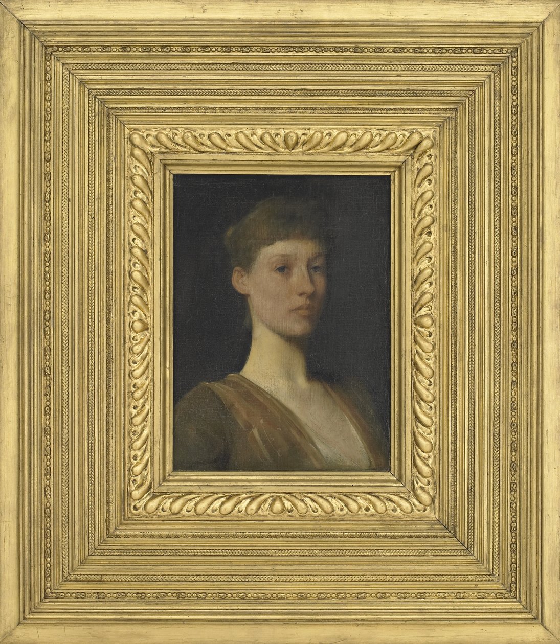 Portret van een jong meisje, 1888 door Thomas Wilmer Dewing