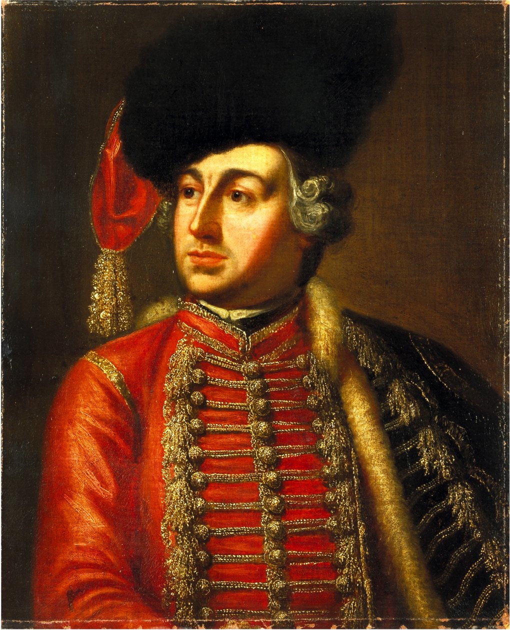 Portrait of David Garrick (1717-1779) door Thomas Worlidge
