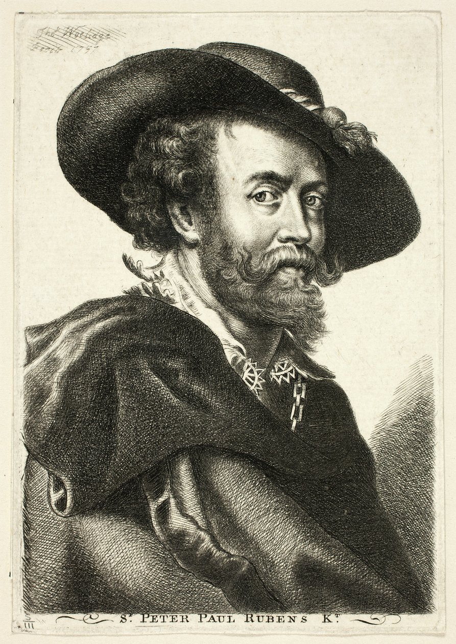 Sir Peter Paul Rubens door Thomas Worlidge