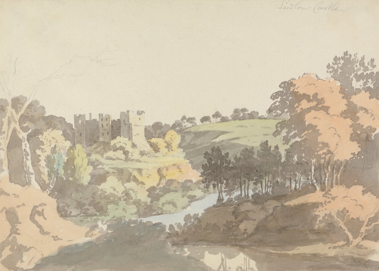 Kasteel van Ludlow door Thomas Wright