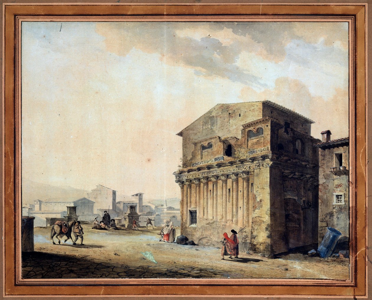 Rome. Het Huis van Pontius Pilatus, 1788 door Thomas de Thomon