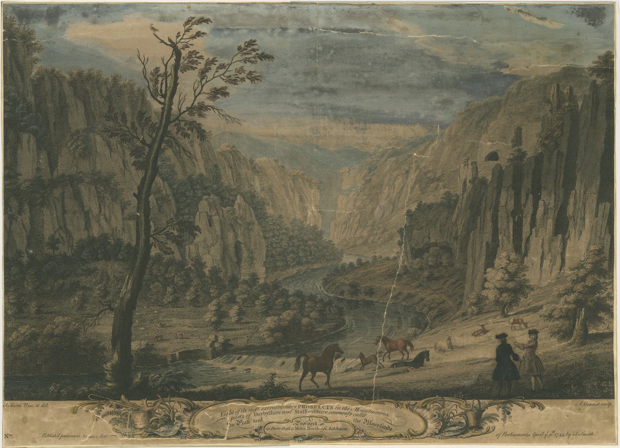 Dovedale - Acht Uitzichten door Thomas of Derby Smith