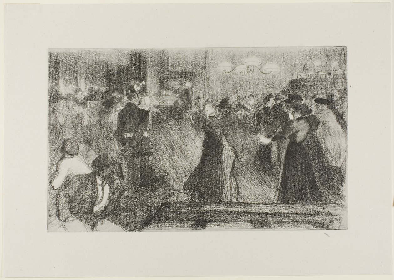 Danszaal door Théophile Alexandre Pierre Steinlen