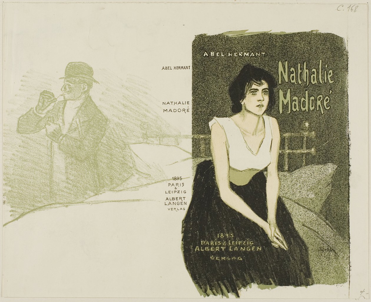 Nathalie Madoré door Théophile Alexandre Pierre Steinlen