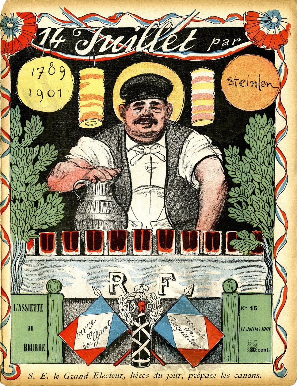 14 juli 1789 - 1901 - tekening door Théophile Alexandre Steinlen door Théophile Alexandre Steinlen