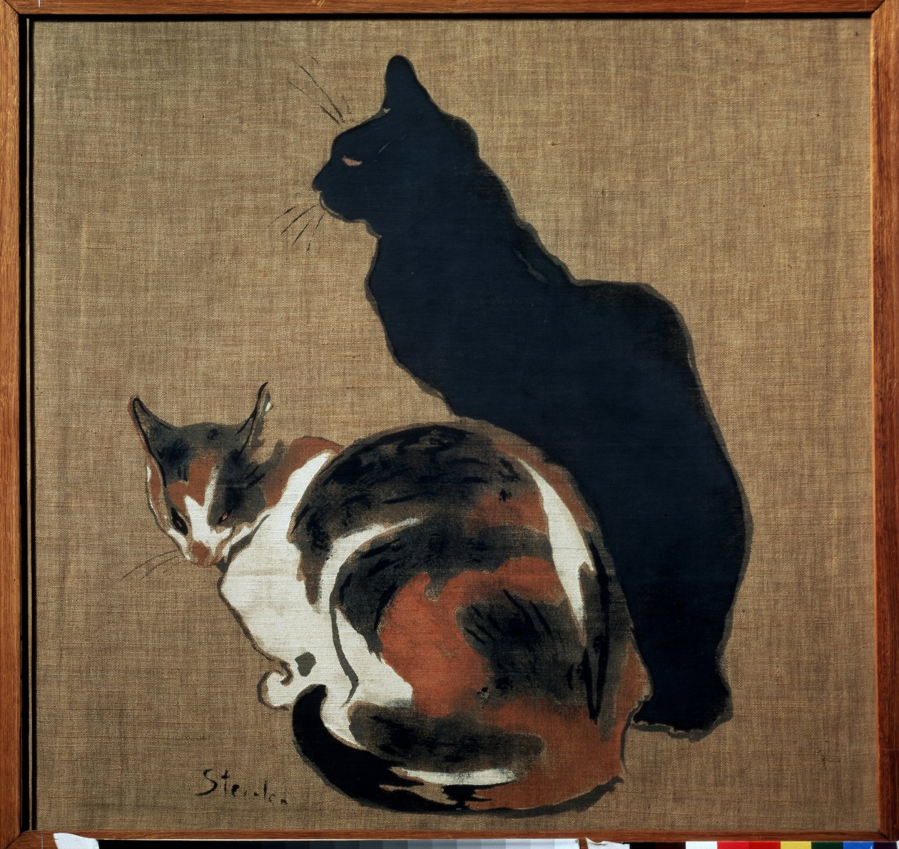 Twee katten door Théophile Alexandre Steinlen