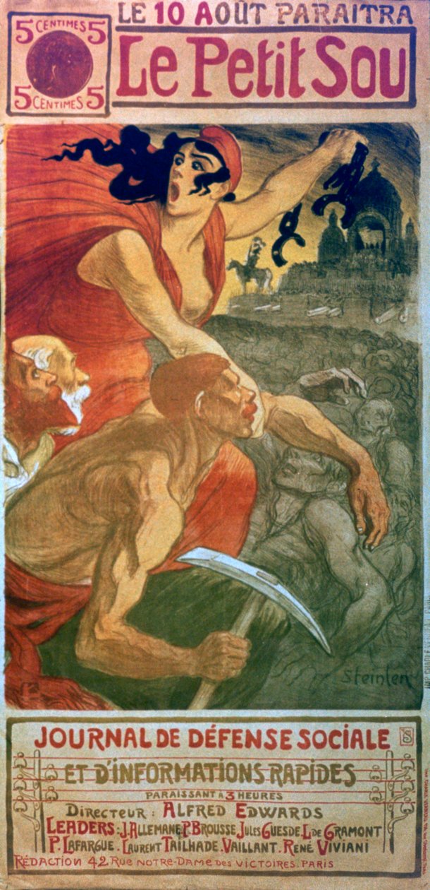 Le Petit Sou Socialist Magazine, c1879-1923 door Théophile Alexandre Steinlen