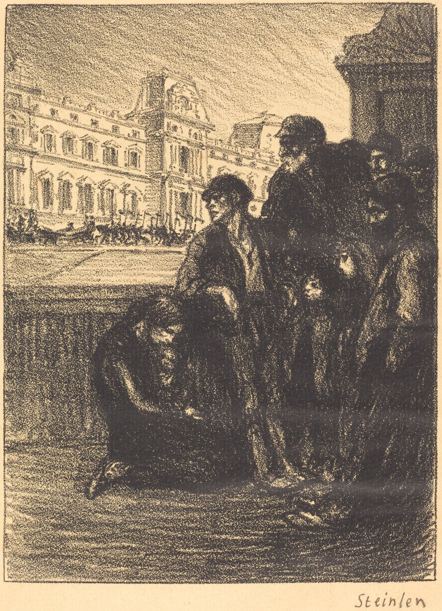 Misère et splendeur, 1908 door Théophile Alexandre Steinlen
