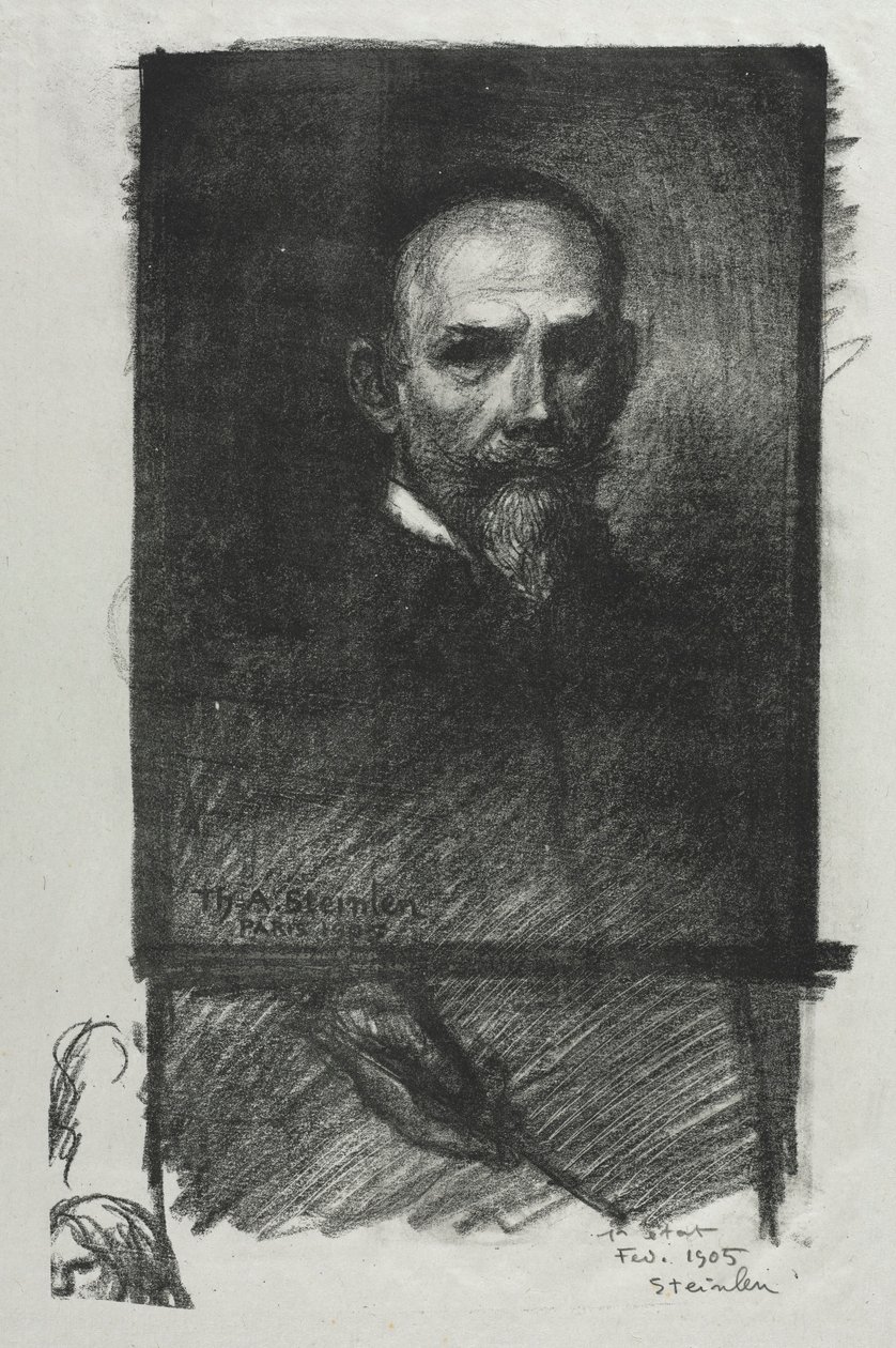Zelfportret door Théophile Alexandre Steinlen