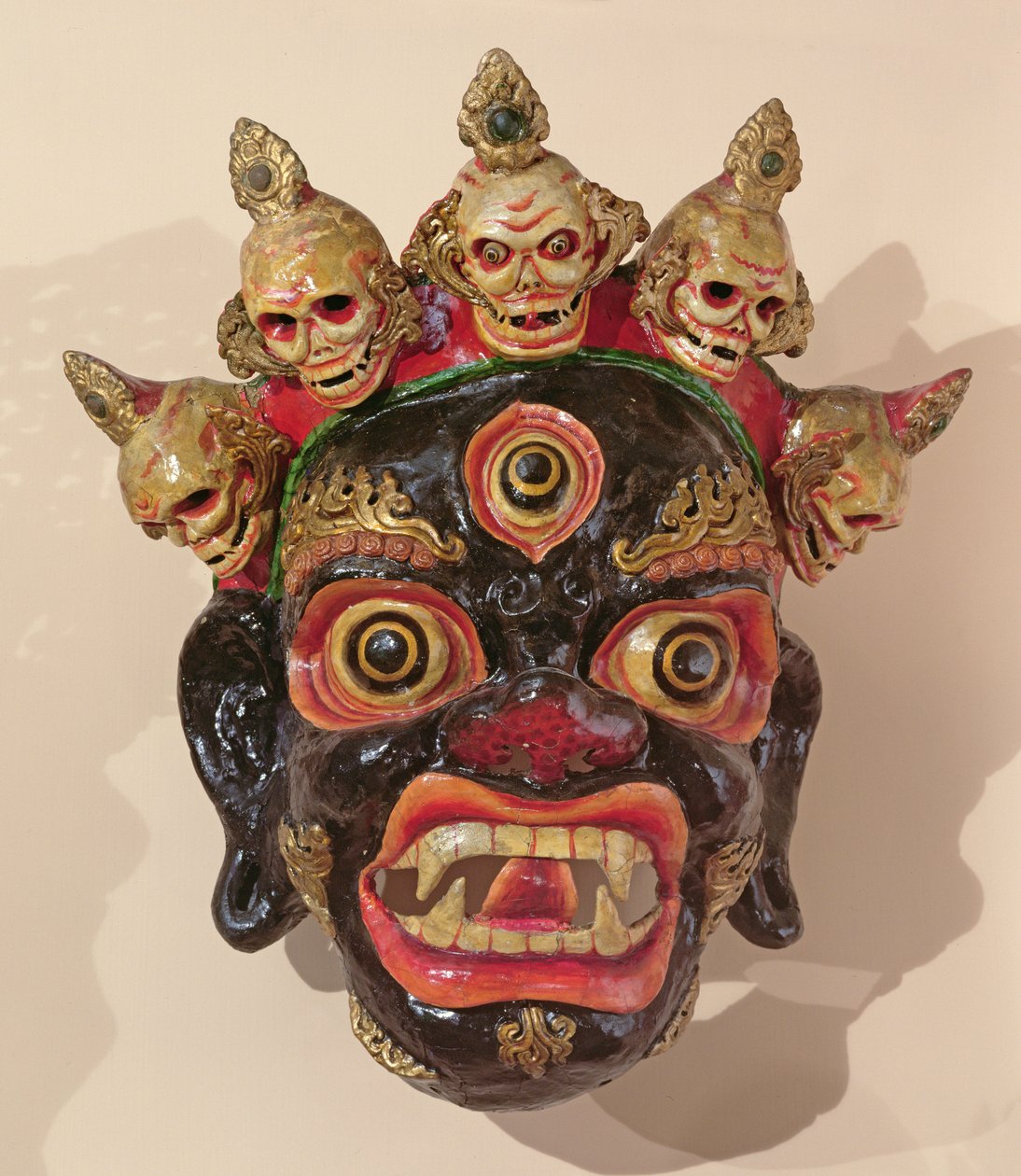 Mahakala dansmasker door Tibetan School
