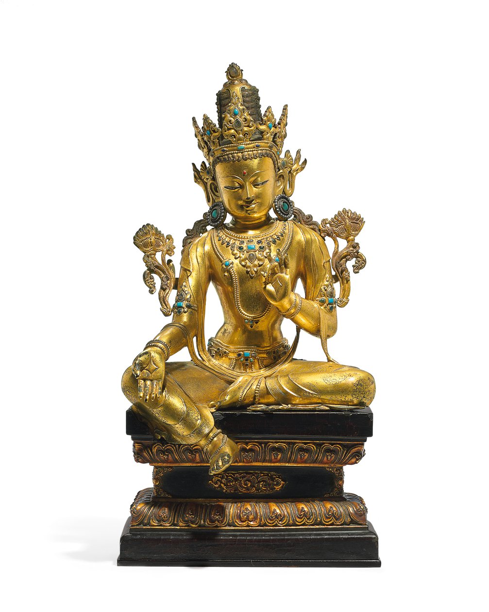 Keizerlijk figuur van Avalokiteshvara door Tibetan School