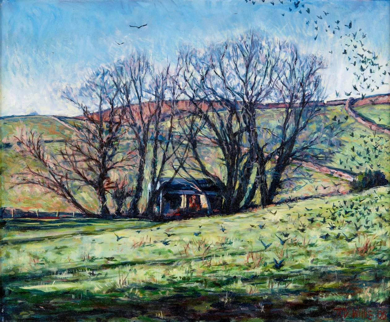Kraaien stijgen op, 2009 door Tilly Willis