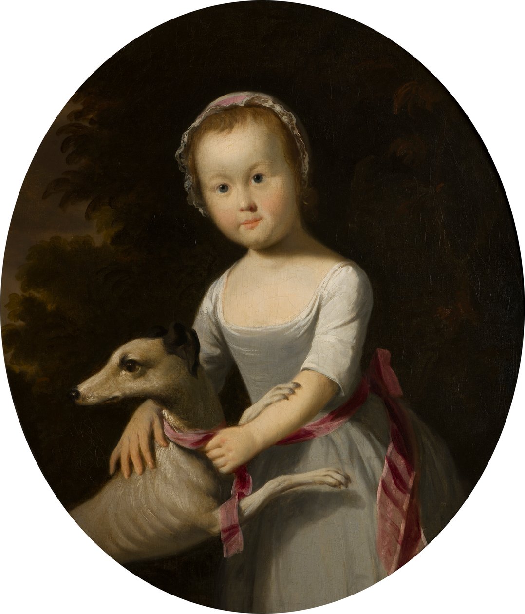 Portret van Miss Charlotte Bridgeman als kind door Tilly Kettle