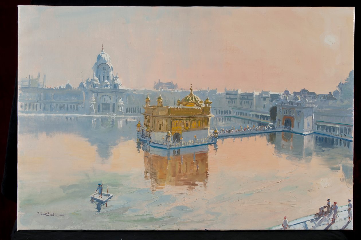 Gouden Tempel, Amritsar, 2013 door Tim Scott Bolton