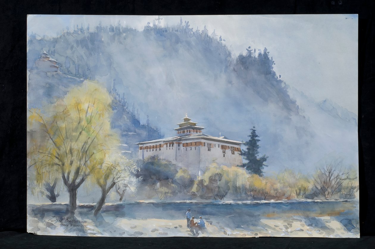 Paro Dzong, Bhutan, 2013 door Tim Scott Bolton