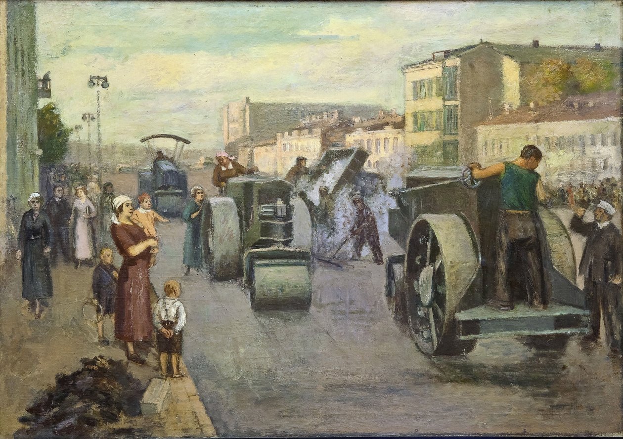 De reconstructie van Moskou door Timofei Ermilovich Pustovalov