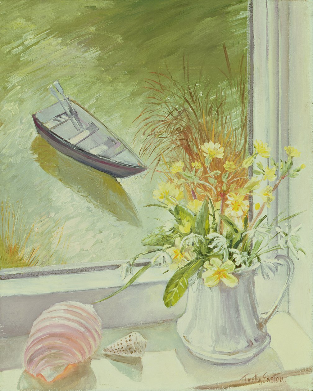 Eerste bloemen en schelpen door Timothy Easton