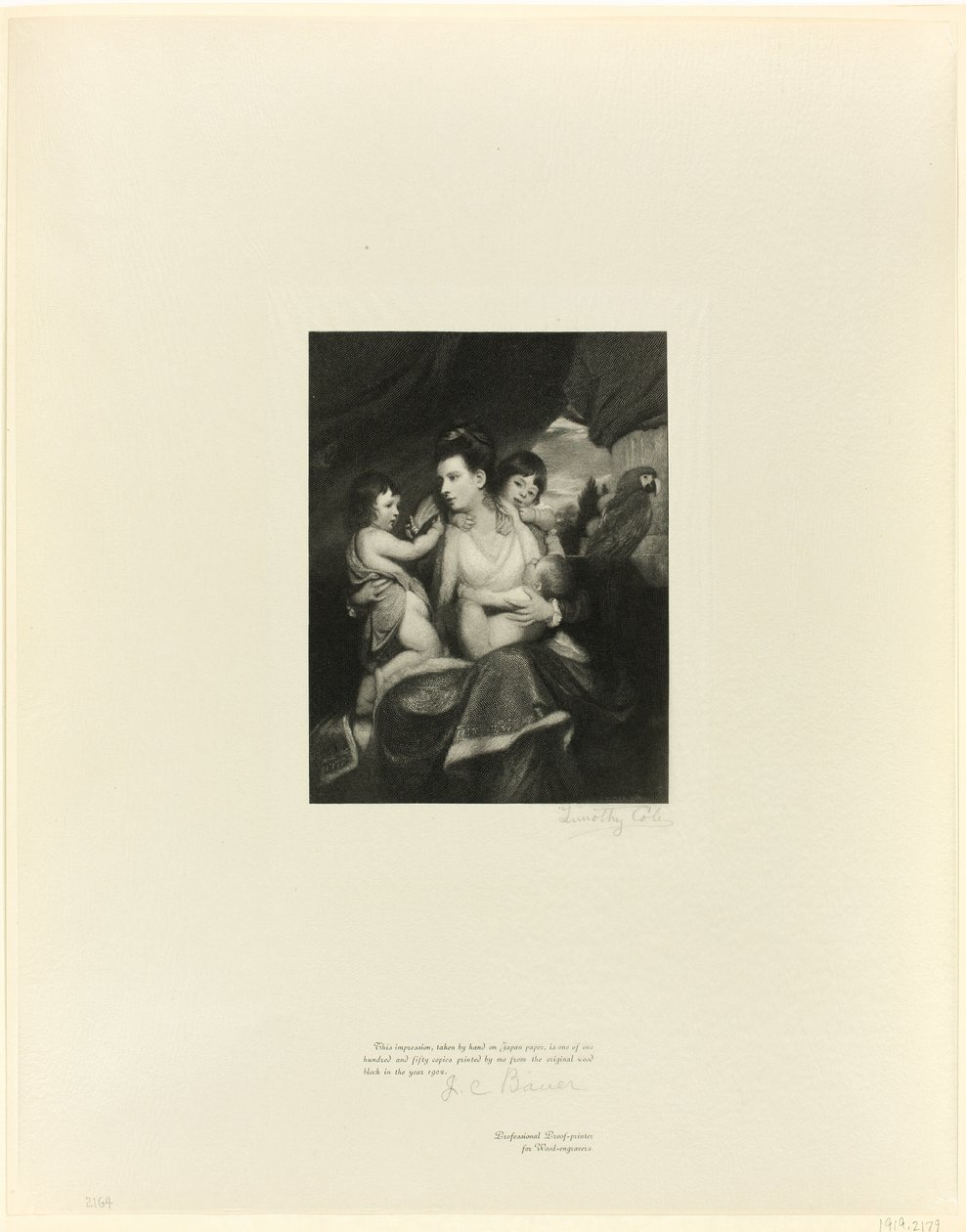 Lady Cockburn en familie, uit Old English Masters door Timothy Cole
