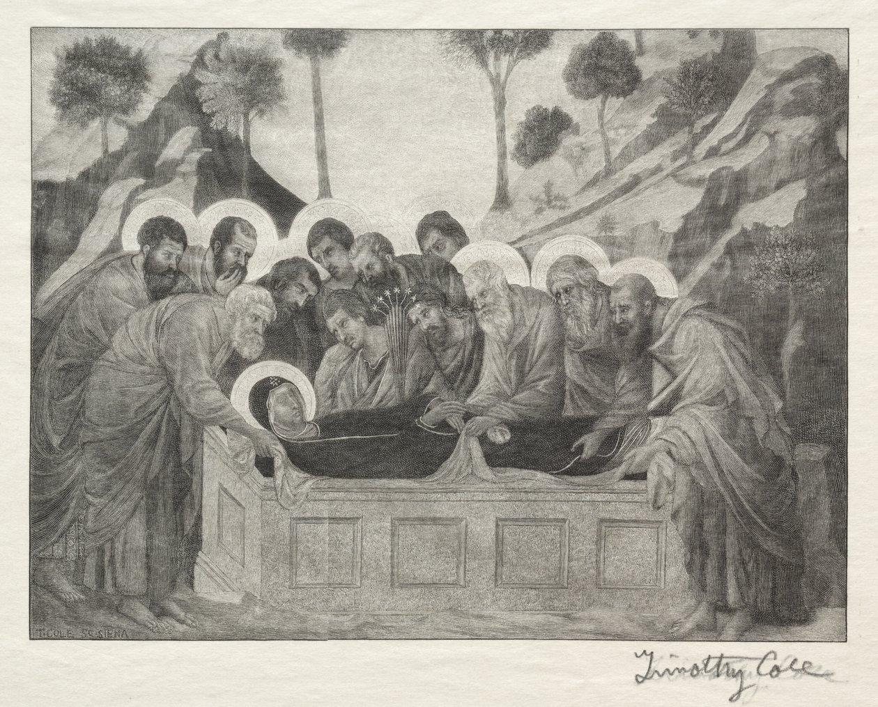 Oude Italiaanse Meesters: Begrafenis van de Maagd, 1888-1892 door Timothy Cole