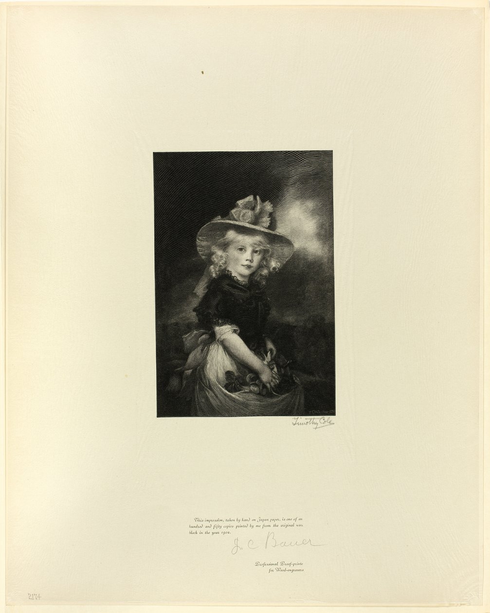 Prinses Sophia, Dochter van George III, uit Oude Engelse Meesters door Timothy Cole