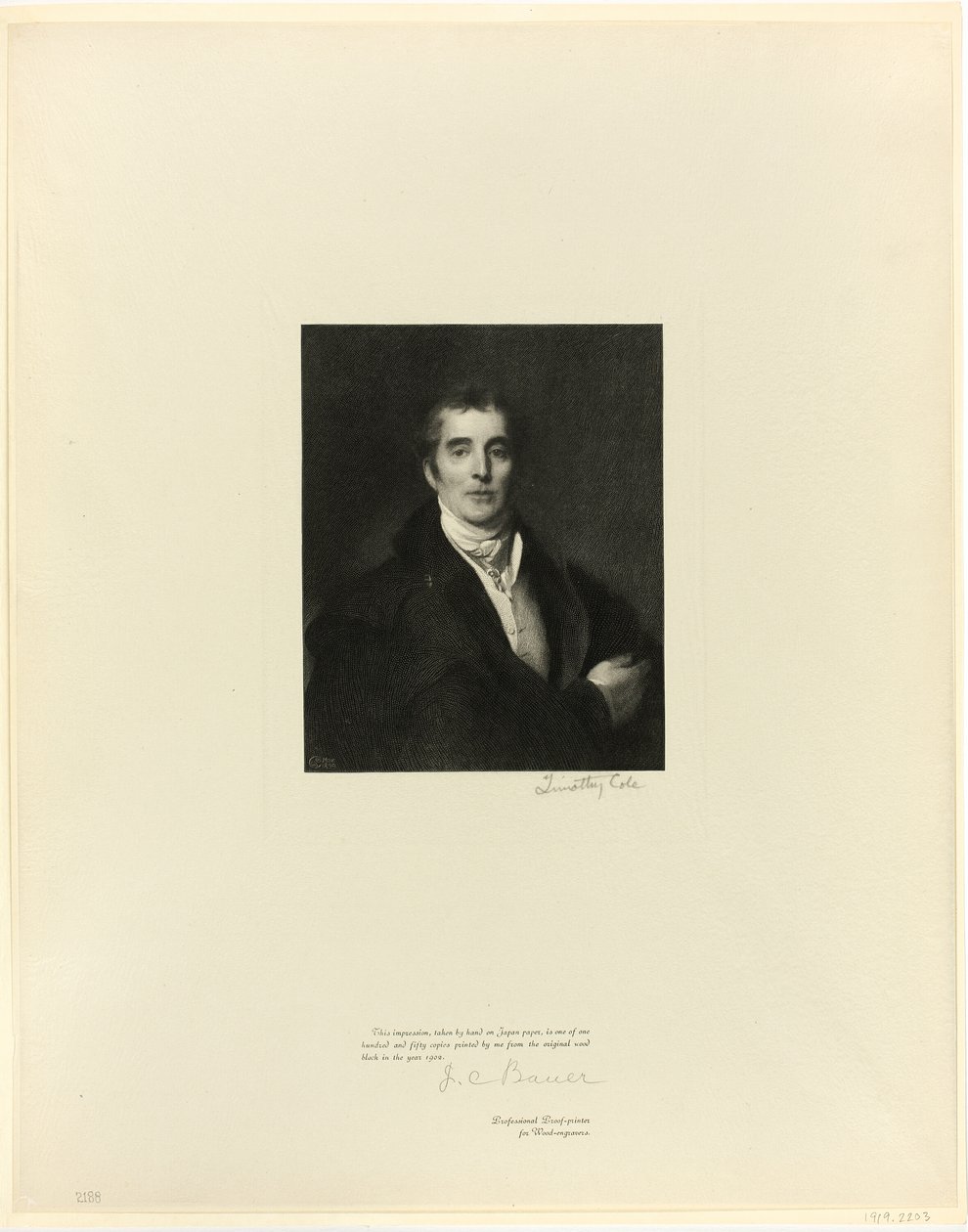 De hertog van Wellington, uit Old English Masters door Timothy Cole
