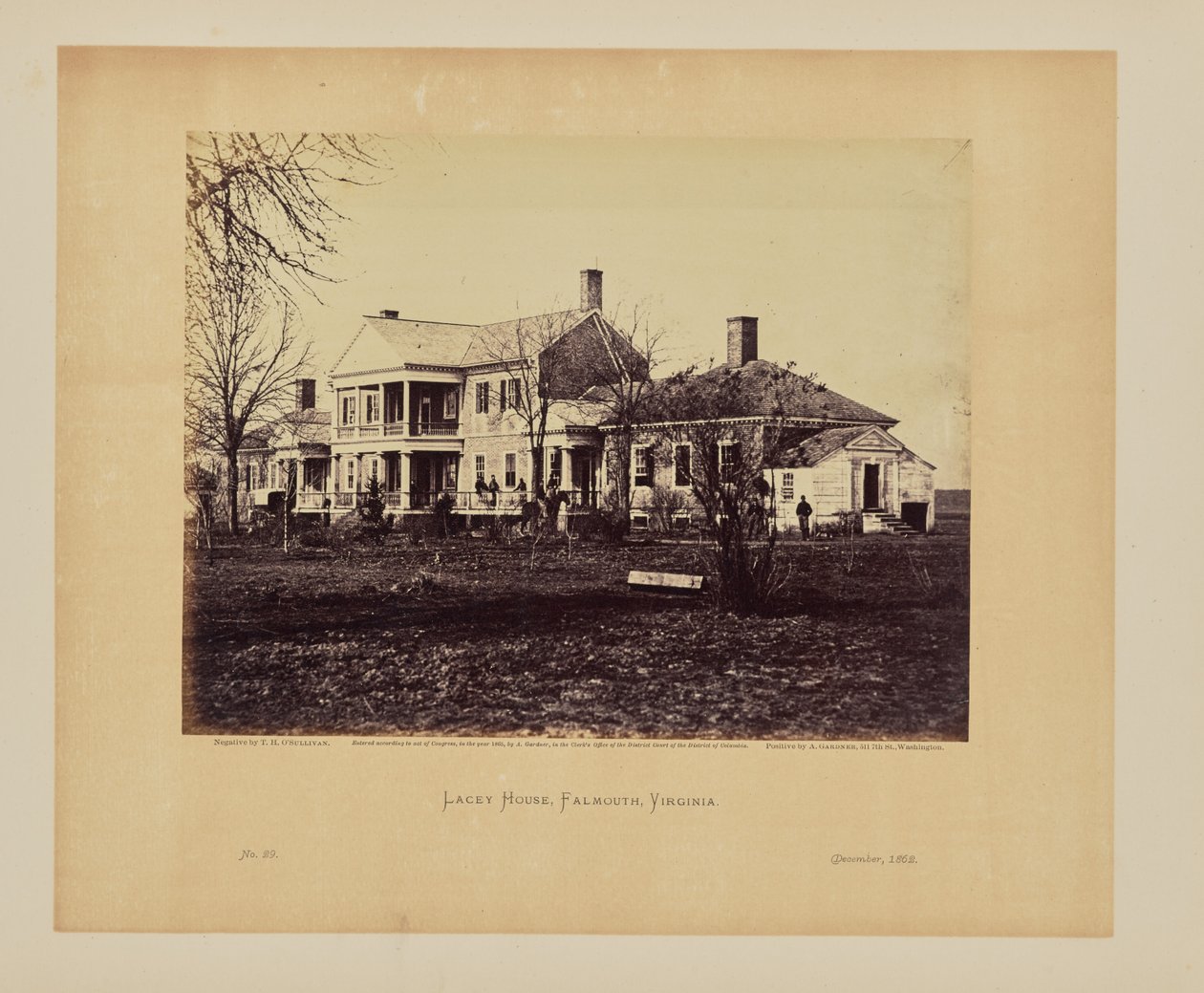 Lacey Huis, Falmouth, Virginia door Timothy H. OSullivan