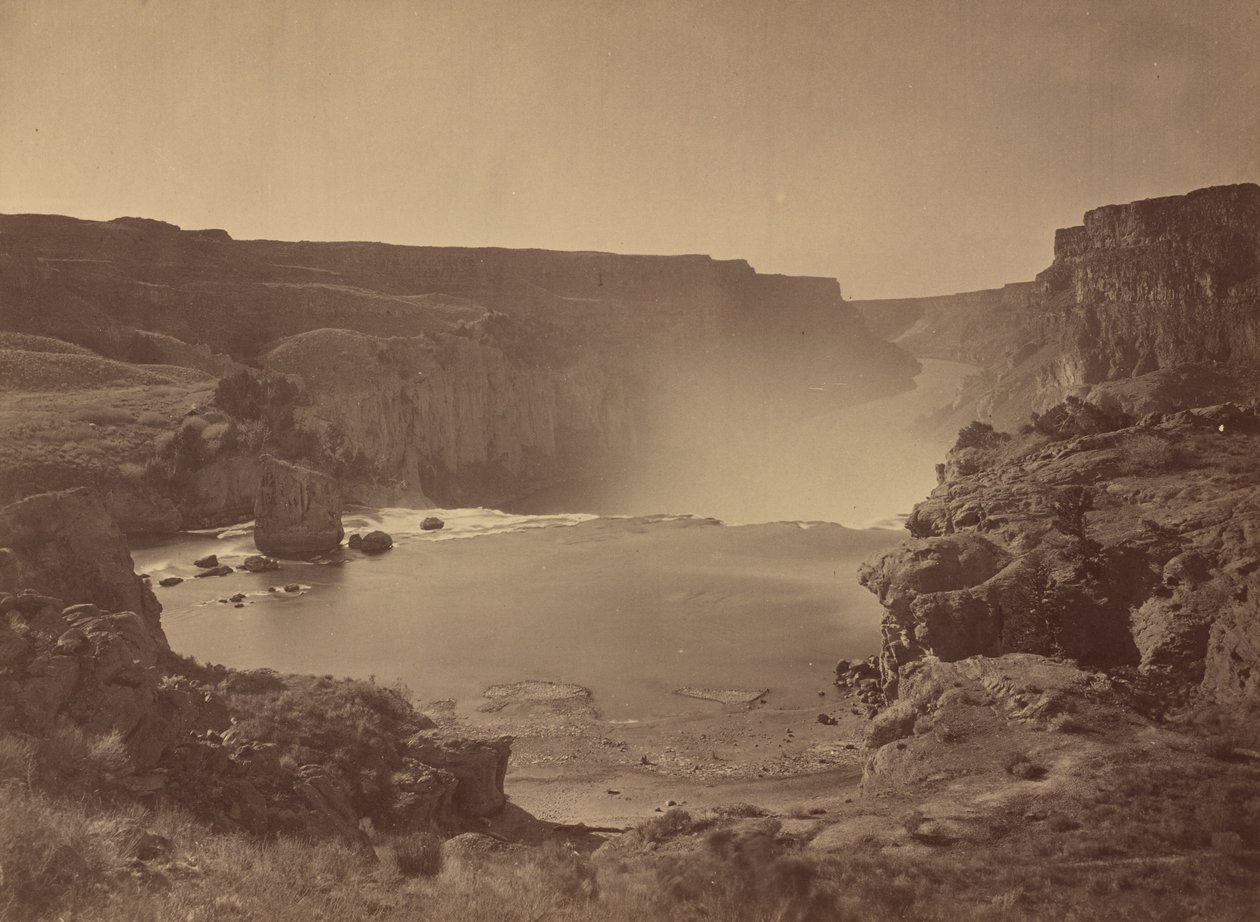 Shoshone-watervallen, Snake River, Idaho door Timothy H. O