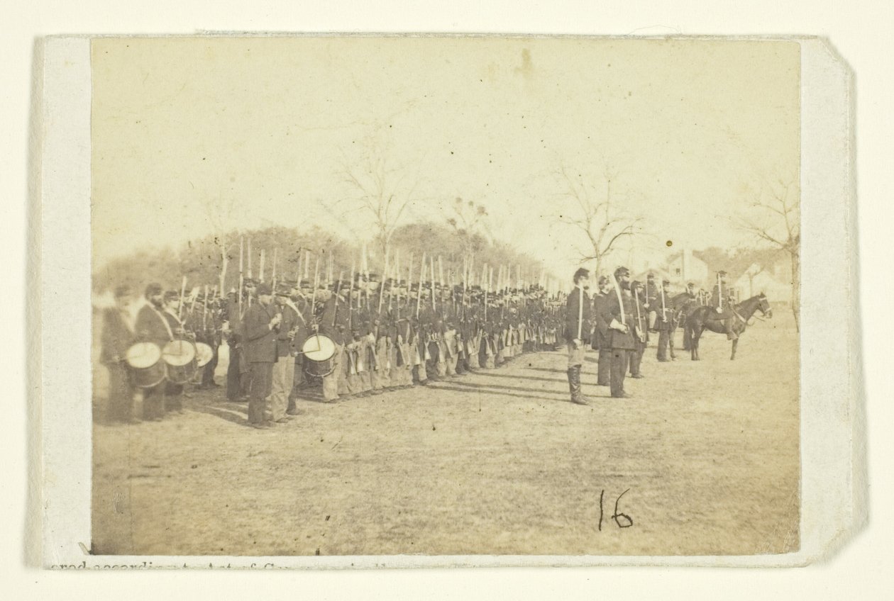 50e Pennsylvania Infanterie in parade formatie door Timothy O