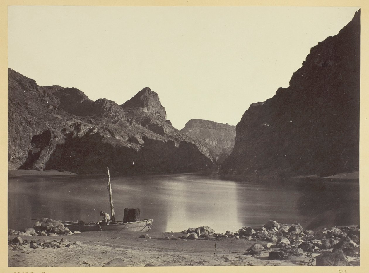 Black Cañon, Colorado River, vanuit kamp 8, kijkend naar boven door Timothy O