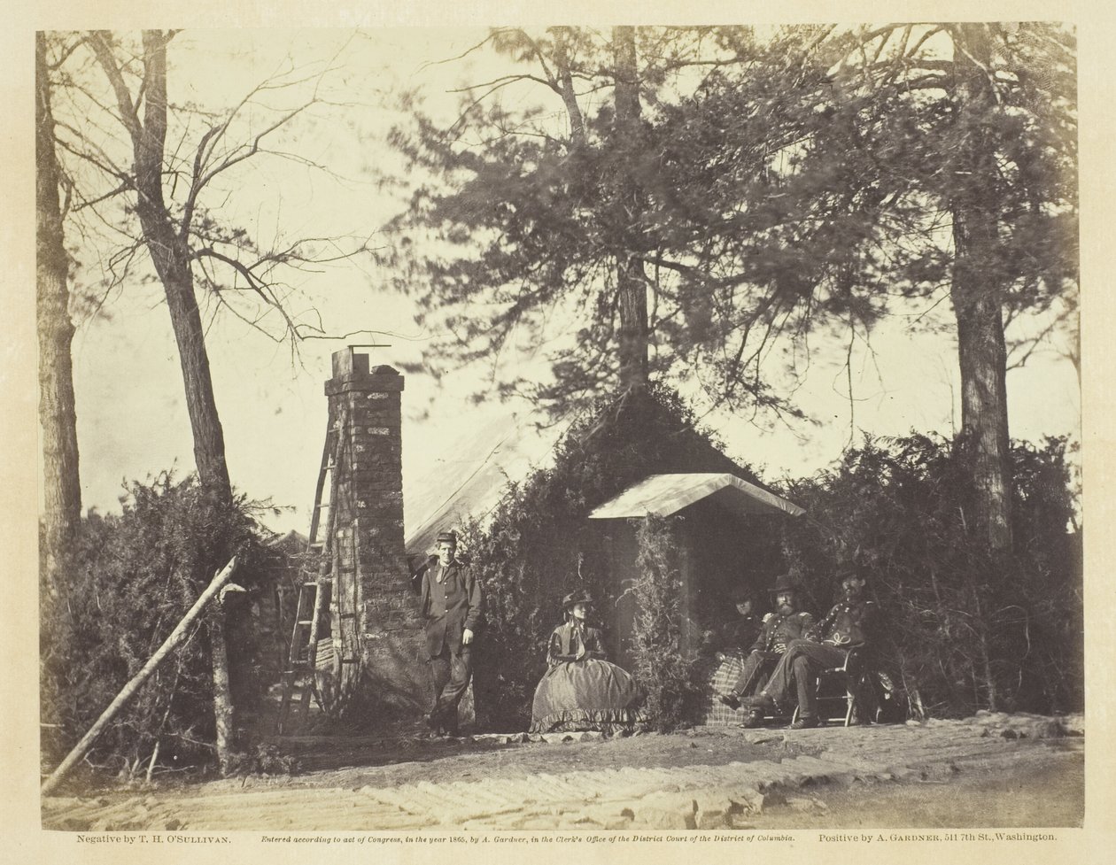 Kamparchitectuur, Brandy Station, Virginia door Timothy O