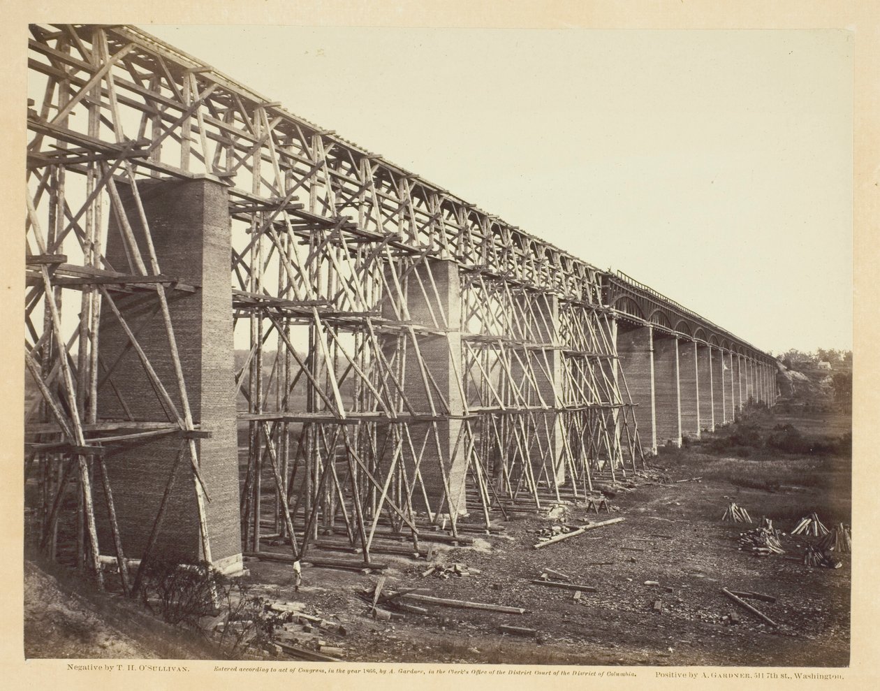 High Bridge over de Appomattox, nabij Farmville door Timothy O