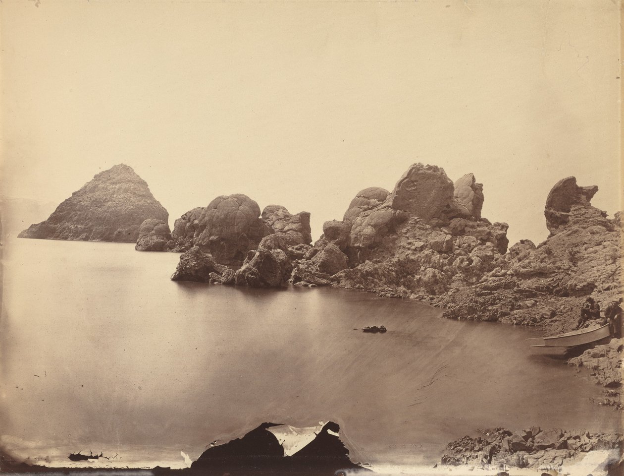 Tufstenen koepels, Pyramid Lake, Nevada,1867 (foto) door Timothy O