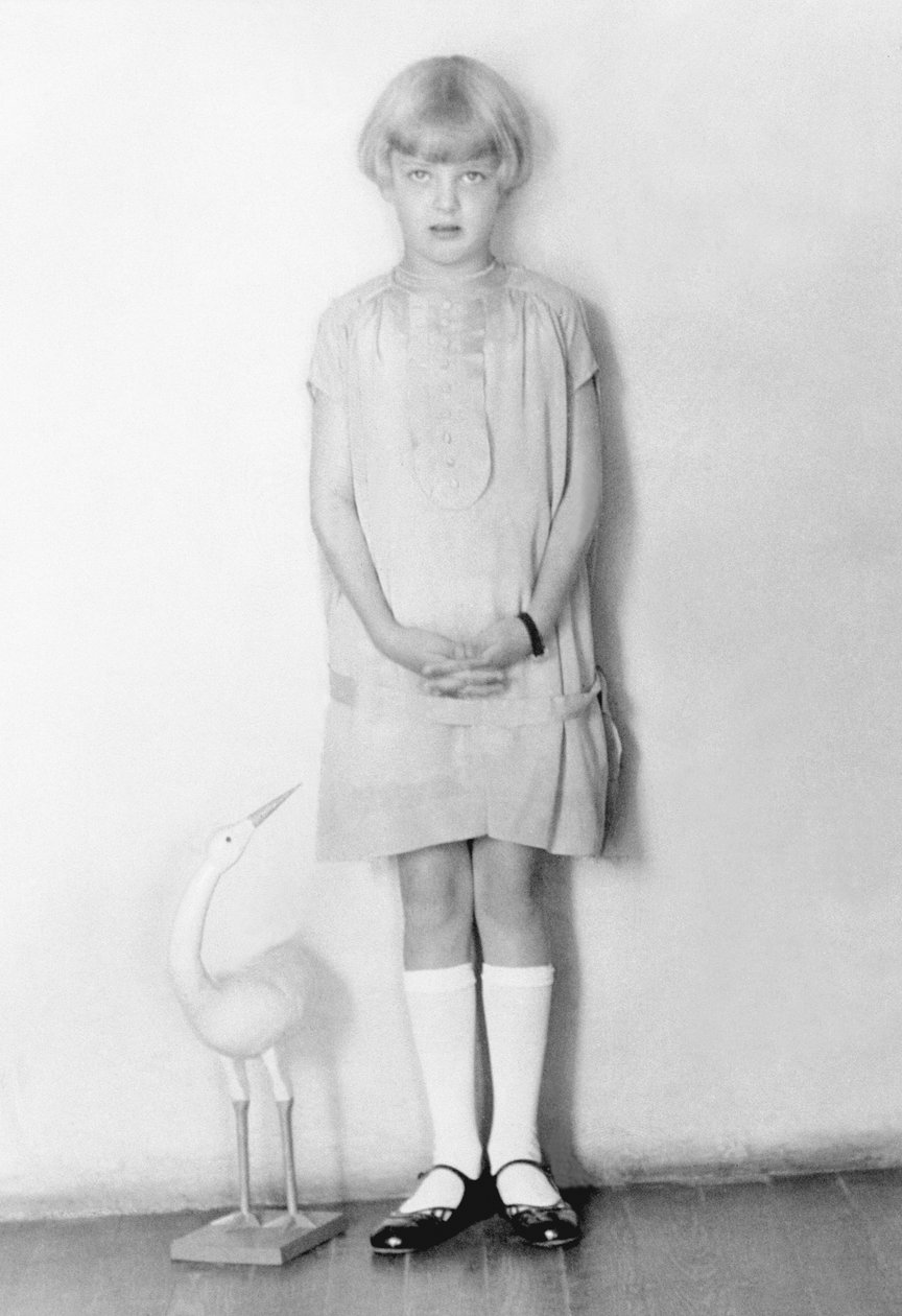 Meisje met ooievaar, Mexico-Stad, ca. 1926 door Tina Modotti