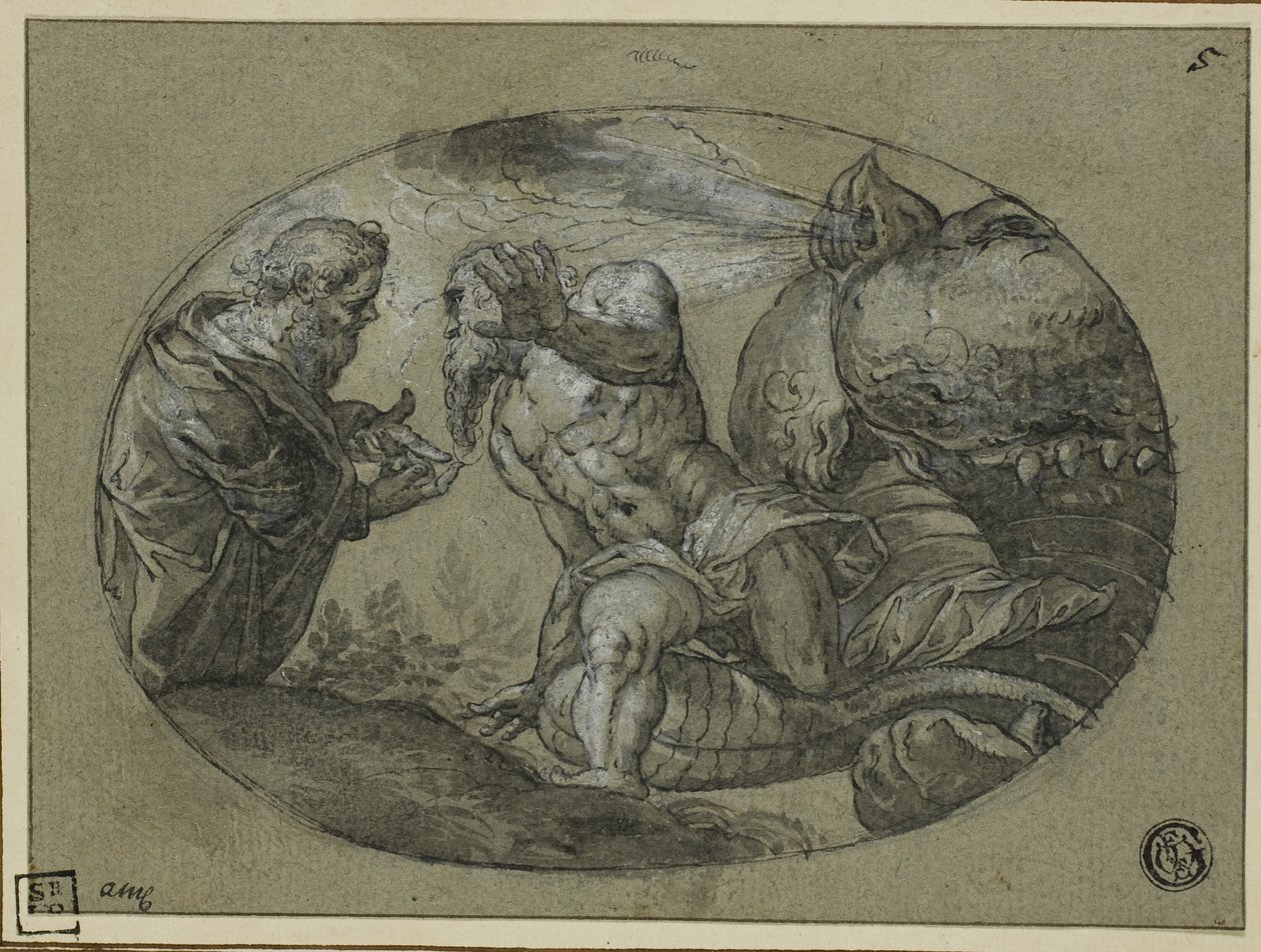 Jona Uitgespuwd door de Walvis door Tintoretto