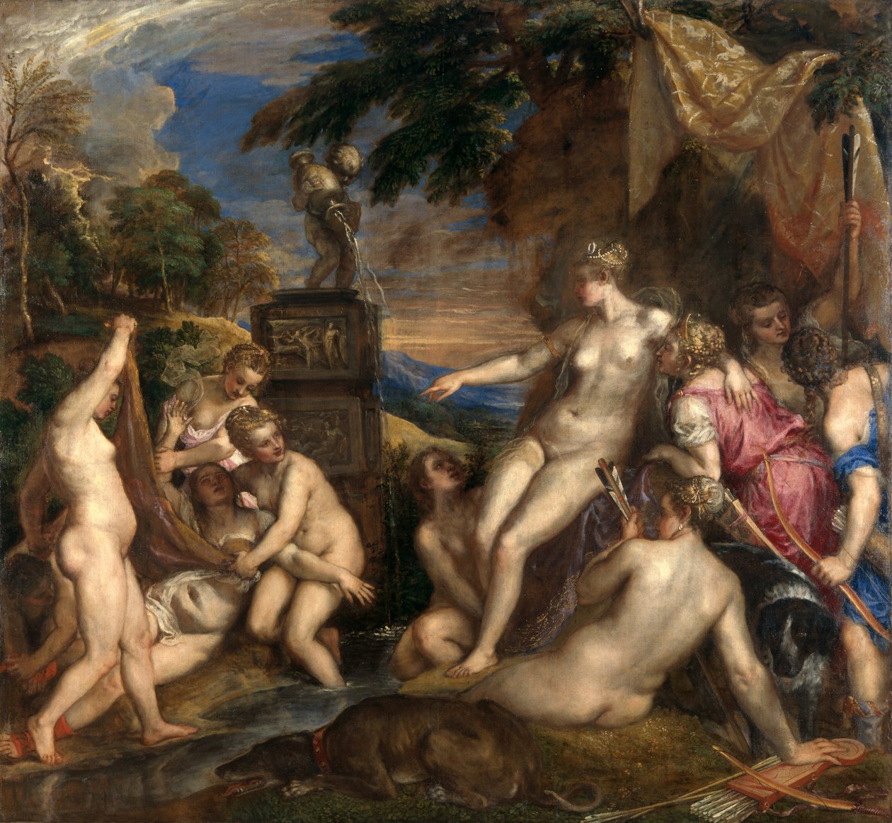 Diana en Callisto door Tiziano Vecelli