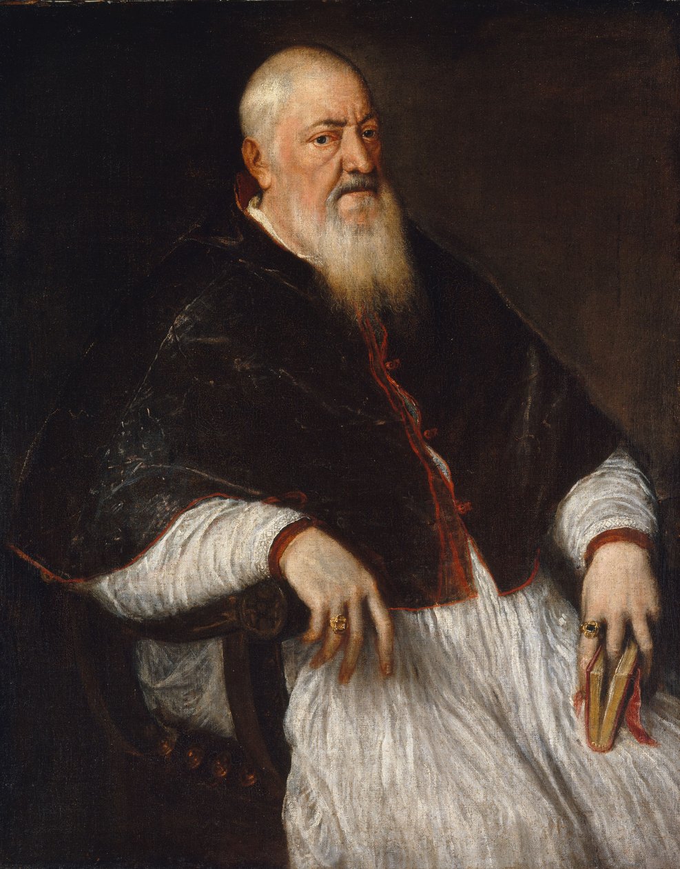 Filippo Archinto, Aartsbisschop van Milaan, ca. 1555 door Tiziano Vecelli