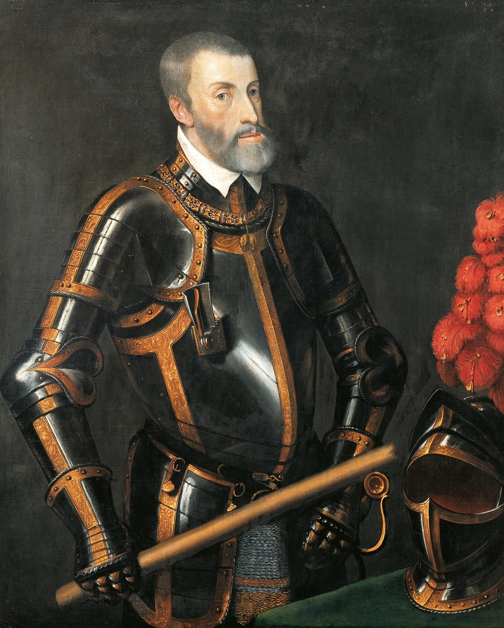 Portret van Karel V van Habsburg, Keizer van het Heilige Roomse Rijk door Titian (c.1488 1576)