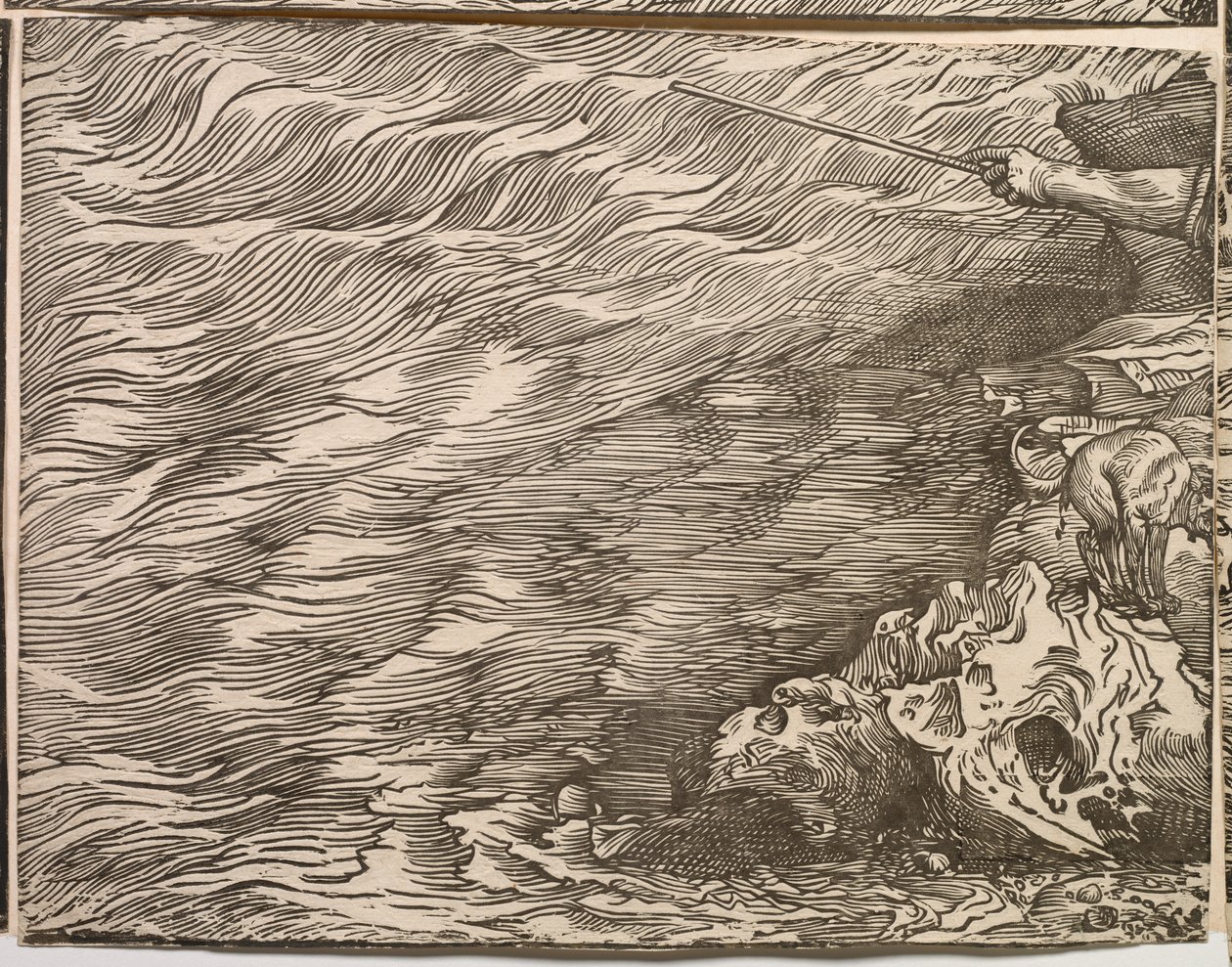De ondergang van het leger van de farao in de Rode Zee door Titian (c.1488 1576)