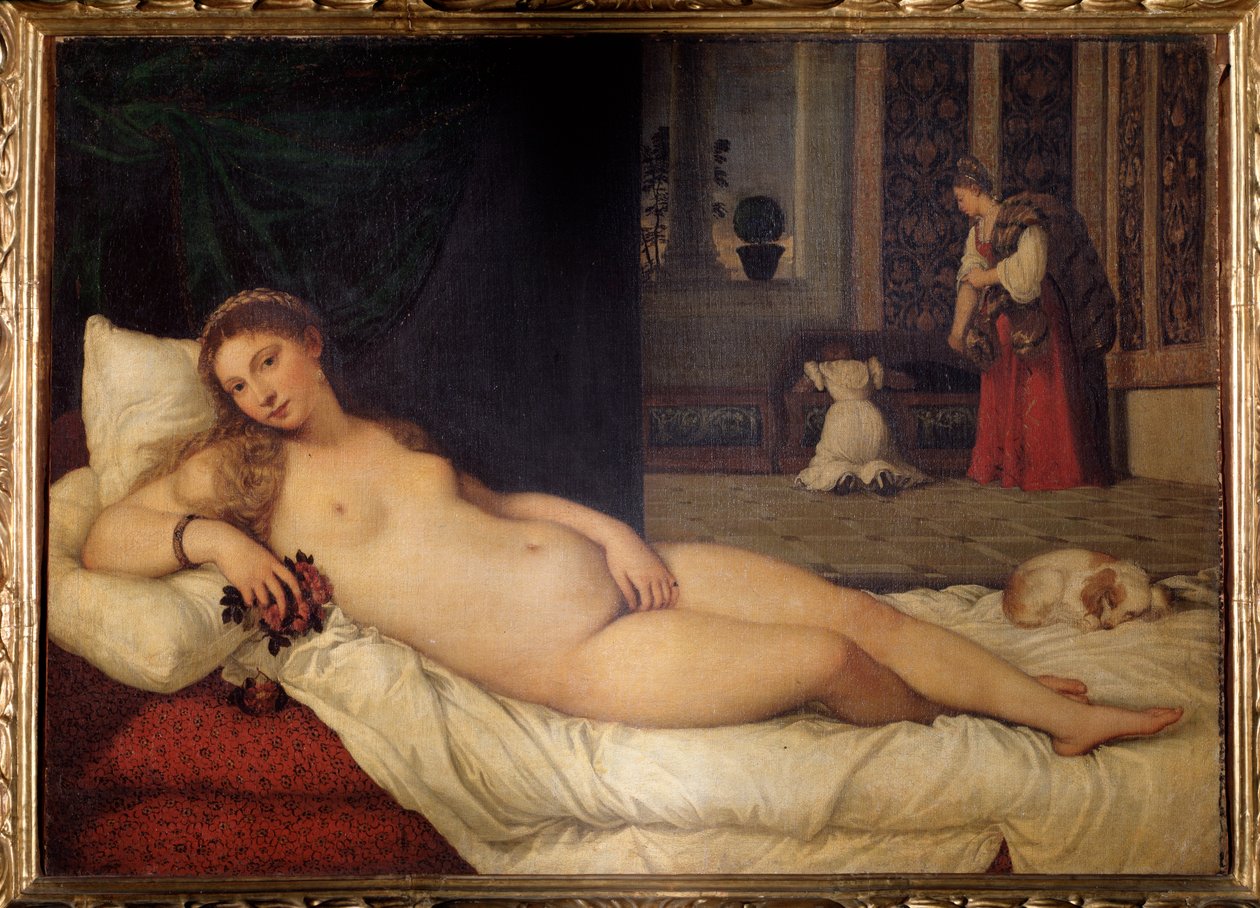 De Venus van Urbino door Titian (c.1488-1576)