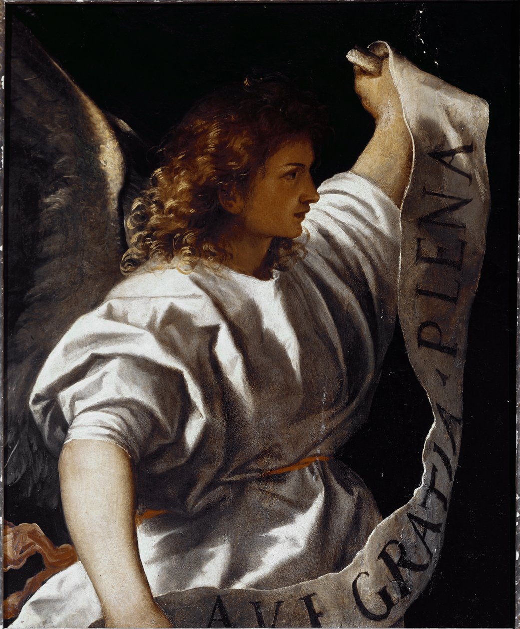 Polyptych Averoldi: Aankondigingsengel door Titian (c.1488 1576)