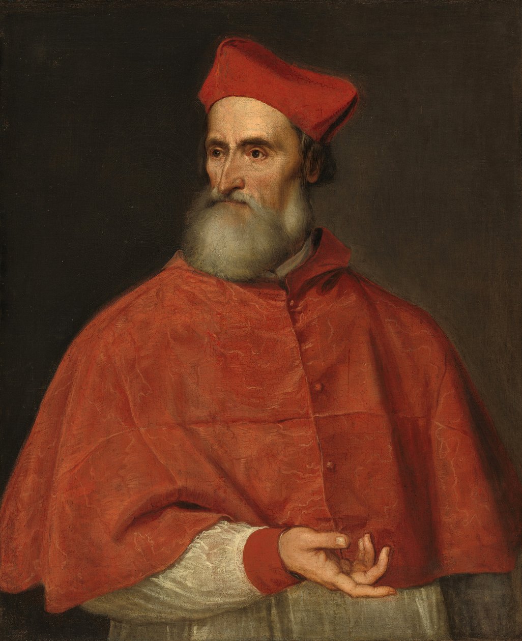 Portret van kardinaal Pietro Bembo, ca. 1540 door Tiziano Vecelli