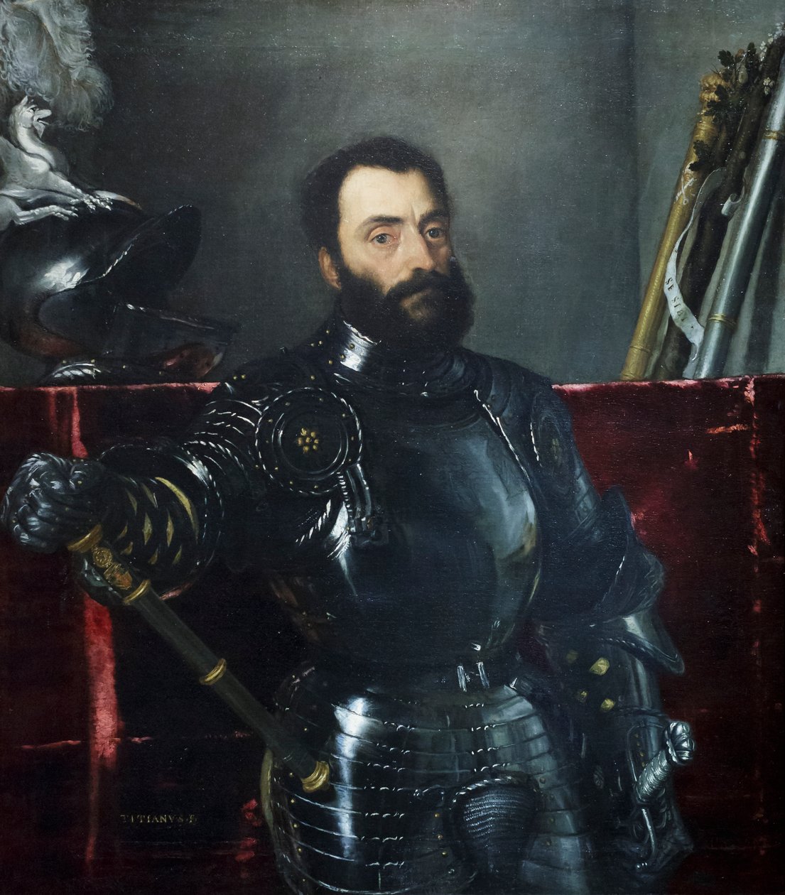 Portret van Francesco Maria I della Rovere door Titian (c.1488 1576)
