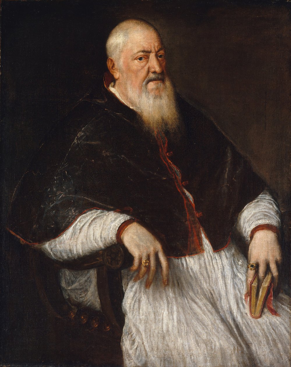 Filippo Archinto geboren rond 1500, overleden 1558, Aartsbisschop van Milaan door Tiziano Vecelli