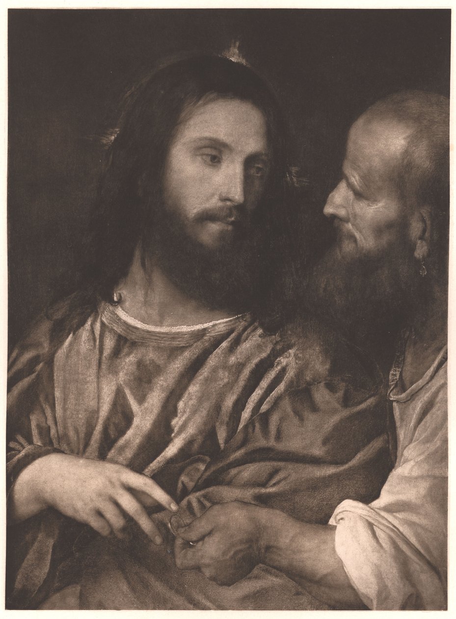Duits: Der Zinsgroschen Het tribuutgeld door Titian