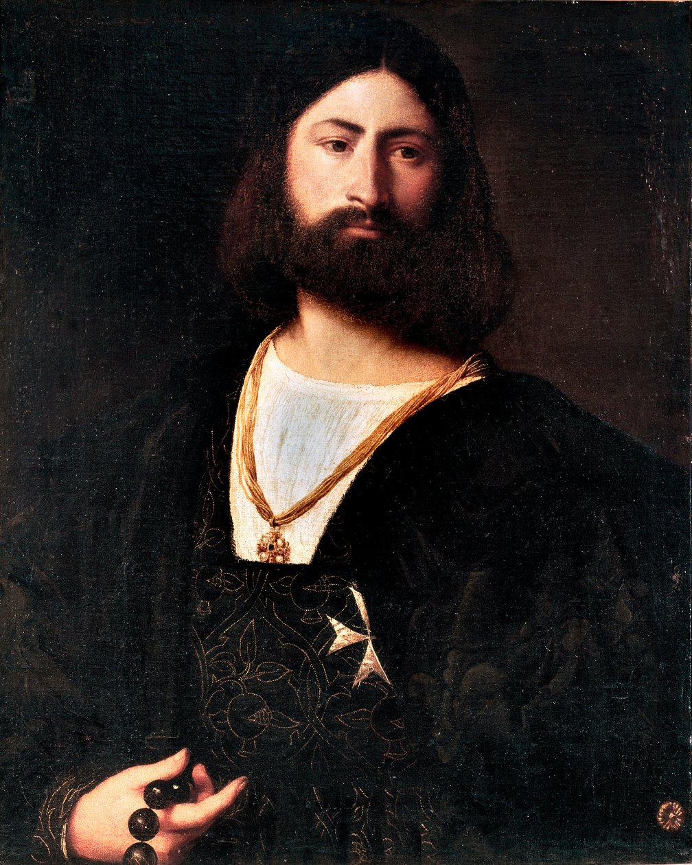 Portret van een Ridder van Malta door Tiziano Vecelli